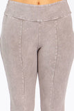 Chatoyant Mineral Wash Straight Fit Pants Stone