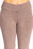 Chatoyant Mineral Wash Asymmetrical Hem Ankle Bells Desert Taupe