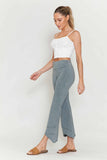 Chatoyant Mineral Wash Asymmetrical Hem Ankle Bells Silver