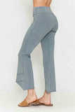 Chatoyant Mineral Wash Asymmetrical Hem Ankle Bells Silver