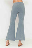 Chatoyant Mineral Wash Asymmetrical Hem Ankle Bells Silver