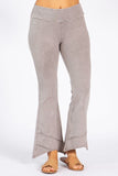 Chatoyant Mineral Wash Asymmetrical Hem Ankle Bells Stone