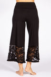 Chatoyant Plus Size Lace Fringe Gauchos