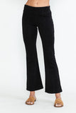 Chatoyant Mineral Wash Capris With Pockets Black