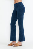 Chatoyant Mineral Wash Capris With Pockets Electric Blue