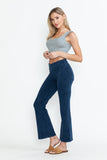Chatoyant Mineral Wash Capris With Pockets Electric Blue