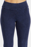 Chatoyant Fit & Flare Raw Edge Bell Bottoms Electric Blue