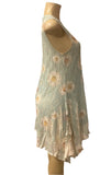 Origami Mint Daisy Lined All Lace Dress