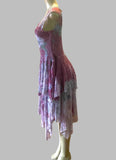 Origami Purple Multicolor Lace Dress