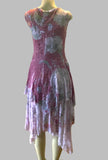 Origami Purple Multicolor Lace Dress