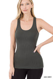Zenana Ribbed Knit Racerback Tank