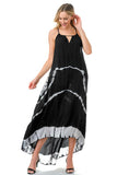 Venice Blue Plus Size Hi-Lo Maxi Tie Dye Dress 3 Fabulous Colors!
