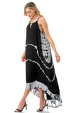 Venice Blue Plus Size Hi-Lo Maxi Tie Dye Dress 3 Fabulous Colors!