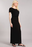 Chatoyant Casual Maxi Dress  Heather Black