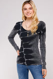UrbanX Tie Dye Thermal Top Black Maho