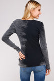 UrbanX Tie Dye Thermal Top Black Maho