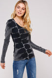 UrbanX Tie Dye Thermal Top Black Maho