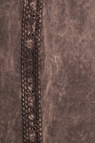 Chatoyant Diagonal Crochet Lace Mieneral Wash Bell Bottoms Desert Taupe