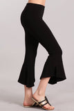 Chatoyant Flared Asymmetric Hem Black