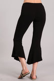 Chatoyant Flared Asymmetric Hem Black