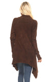Urban X Mineral Washed Long Sleeve Thermal Tunic Outerwear Rusty Brown