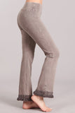 Chatoyant Mineral Wash Ankle Length Crochet Fringe Desert Taupe