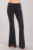 Chatoyant Mineral Wash Bell Bottoms Dark Ash Gray