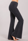 Chatoyant Mineral Wash Bell Bottoms Dark Ash Gray