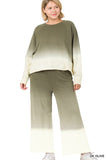 Plus Size Tie Dye French Terry Lounge Set