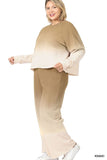 Plus Size Tie Dye French Terry Lounge Set