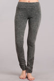 Chatoyant Crochet Lace Leggings Taupe Gray