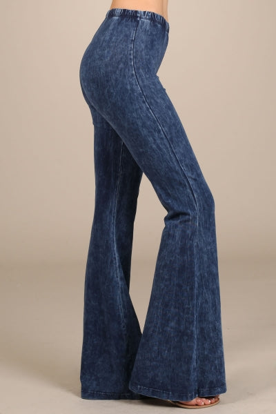 Chatoyant Mineral Wash Bell Bottoms Electric Blue – Jalynn's Closet