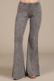 Chatoyant Mineral Wash Bell Bottoms Taupe Gray
