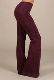 Chatoyant Mineral Wash Bell Bottoms Burgundy