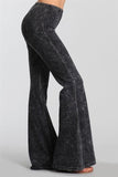 Chatoyant Mineral Wash Bell Bottoms Charcoal Gray