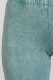 Chatoyant Mineral Wash Bell Bottoms Emerald