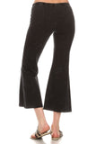Chatoyant Mineral Washed Crop Flare Black
