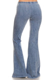 Chatoyant Mineral Wash Bell Bottoms Lt. Denim