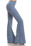 Chatoyant Mineral Wash Bell Bottoms Lt. Denim