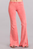Chatoyant Mineral Wash Bell Bottoms Peach