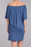 Chatoyant 4 Way Convertible Dress Denim Blue