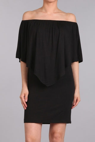 Chatoyant 4 Way Convertible Dress Black