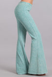 Chatoyant Mineral Wash Bell Bottoms Mint