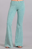 Chatoyant Mineral Wash Bell Bottoms Mint