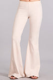 Chatoyant Mineral Wash Bell Bottoms Nude