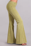 Chatoyant Mineral Wash Bell Bottoms Pear