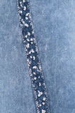 Chatoyant Mineral Wash Side Lace Leggings Lt. Denim