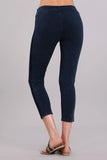 Chatoyant Mineral Wash Side Lace Leggings Electric Blue