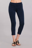Chatoyant Mineral Wash Side Lace Leggings Electric Blue
