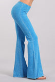 Chatoyant Mineral Wash Bell Bottoms Deep Azure